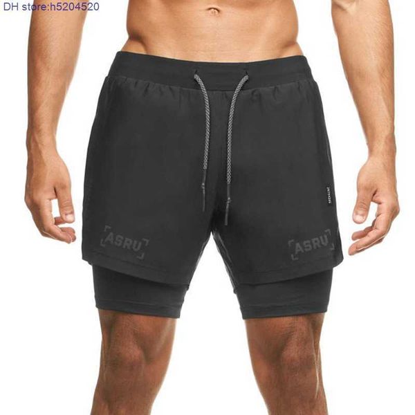 

2023 fashion sports fitness brand asr' v summer men's shorts multifunctional outdoor reflective quick drying mesh knitted pants gw, White;black