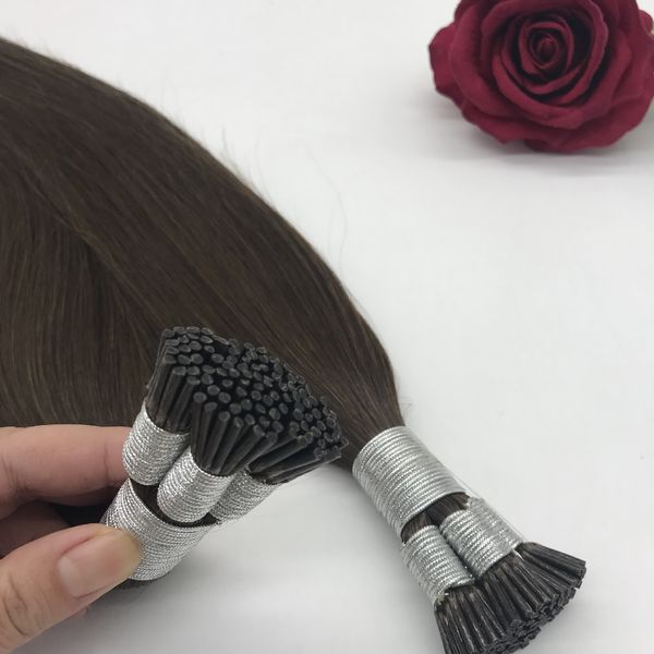 

european and american real hair white hair extensions stick hair, Black