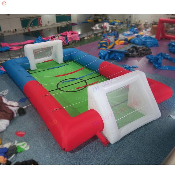 

14x7m outdoor activities giant inflatable football pitch soccer field sport game for sale