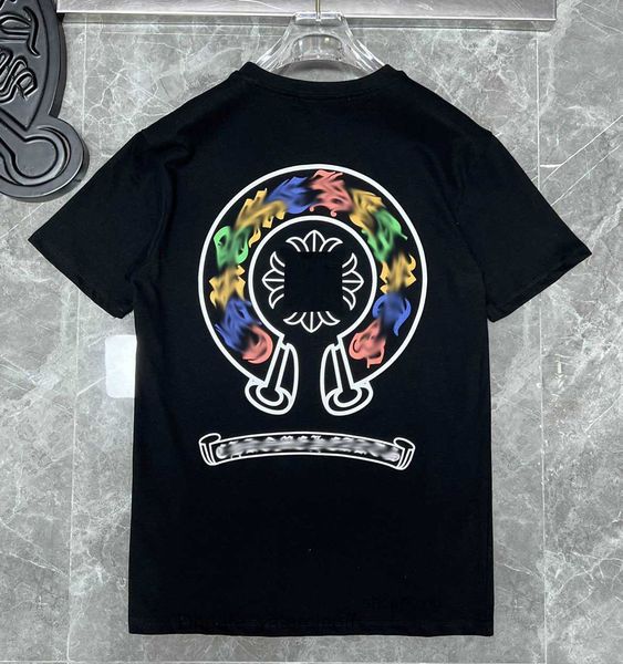 

fashion mens classic t shirts brand t-shirts ch white short sweater casual embossed letter horseshoe sanskrit cross pattern designersa6lq, White;black