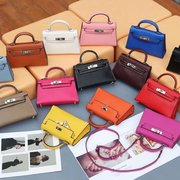 

2023 designer fashion bag women's senior sense small bag cowhide purple handbag