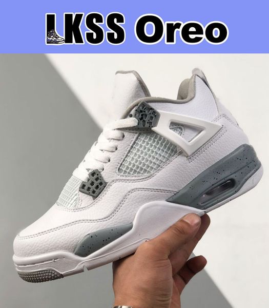 

lkss oreo jumpman 4 4s shoes og mens basketball sneaker sports sneakers