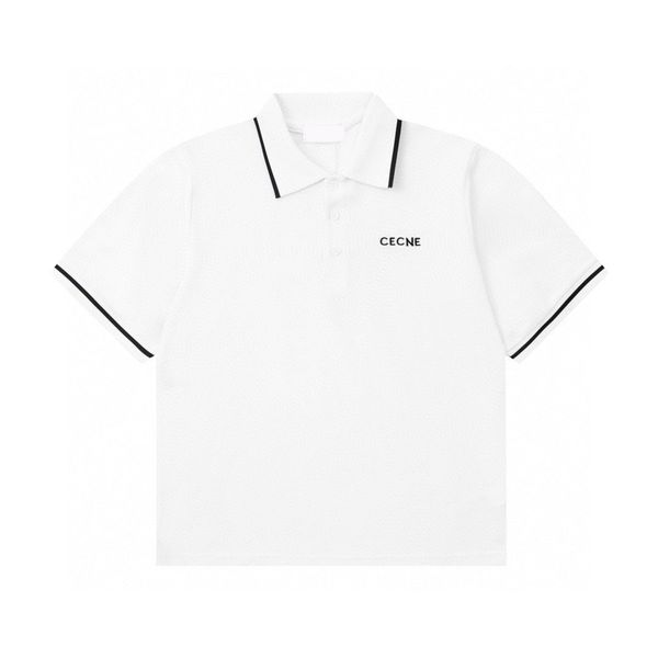 

plus tees men's polos round neck embroidered and printed polar style summer wear with street pure cotton w2g, Black;brown