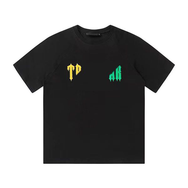 

2023 designer tra mens t shirts print letter breathable tees xxxl shirt clothing jackets tracksuit for womens new black customize polyester, White;black