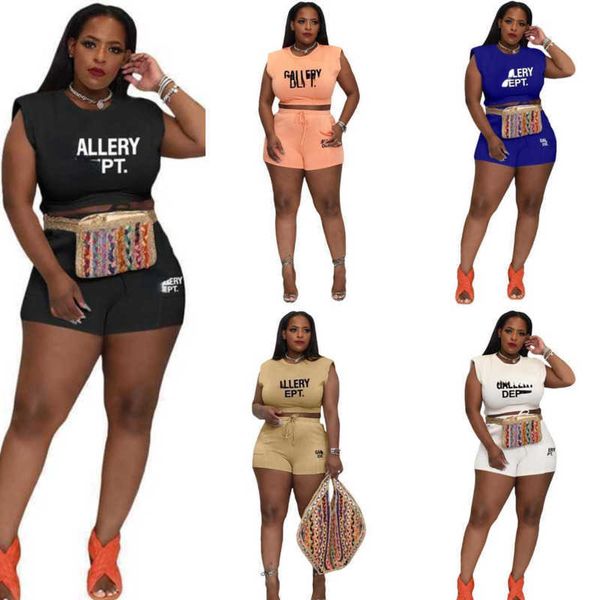 

plus sizes 3xl 4xl 5xl women tracksuits two pieces set designernew summer ladies printed crop shorts outfits jogging suits, Gray
