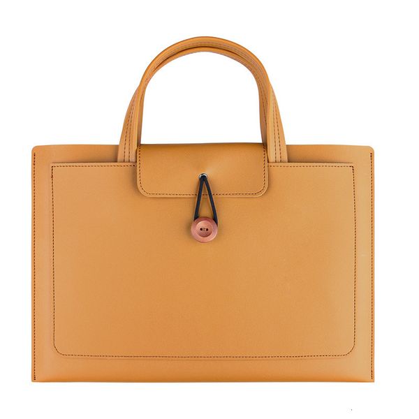 

lapbags solid pu leathe briefcase for women men large capacity durable business laotote bags college student portable handle bolsos 230303