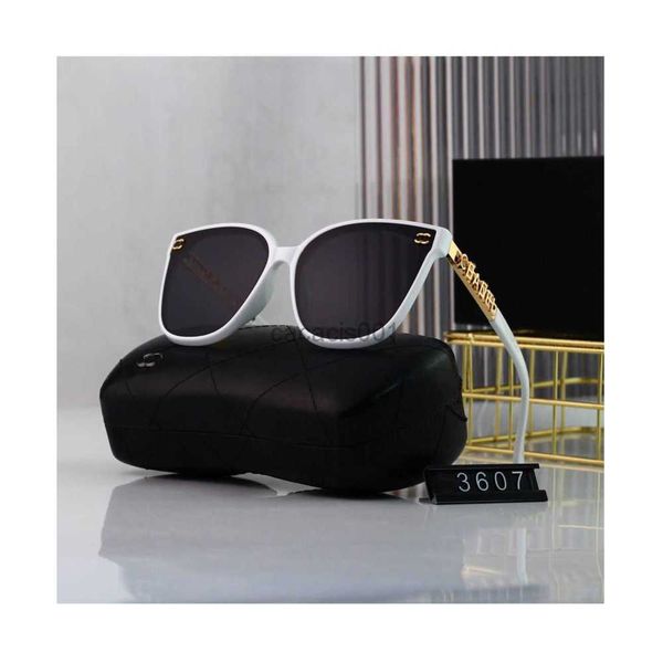 

designer brand luxury channel sunglasses square trendy women's sunscreen temperament polarized proof strong light glasses sunglass, White;black