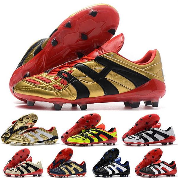 

chuteiras predator accelerator electricity precision mania fg beckham db zidane low ankle men soccer shoes cleats football boots s265y