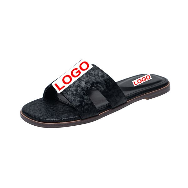 

designer woman sandals slippers men slipper gear bottoms flip flops women luxury sandal fashion causal flip flop 36--42, Black