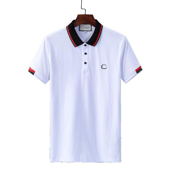 

mens stylist polo shirts luxury italy men clothes short sleeve fashion casual men's summer t shirt many colors are available 251e, White;black