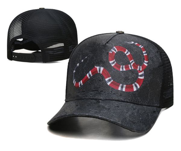 

fashion designer baseball hat men and women baseball hat brand tiger hat bee snake embroidery bone men's leisure sun hat sports mesh tr, Black;white