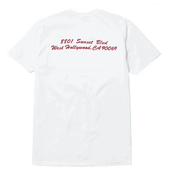 

fashion casual summer la limited men's t-shirt letter print o-neck loose tee streetwear skateboard hiphop eu size, White;black