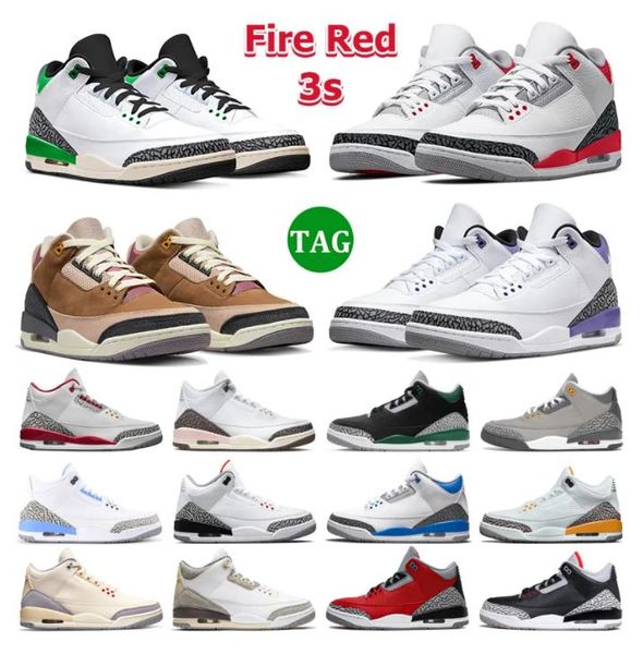 

3 jumpman basketball outdoor shoes 3s sneakers muslin pine green desert elephant dark iris racer blue neapolitan unc cardinal red black cat