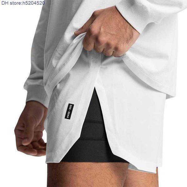 

2023 fashion sports fitness brand asr' v summer men's shorts multifunctional outdoor reflective quick drying mesh knitted pants 3i, White;black