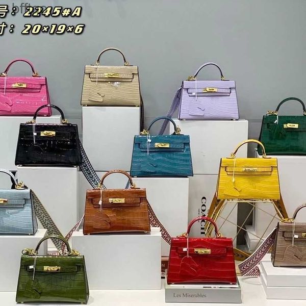 

herms designer kelys bags for women 2023 second generation crocodile fashion trend one shoulder oblique