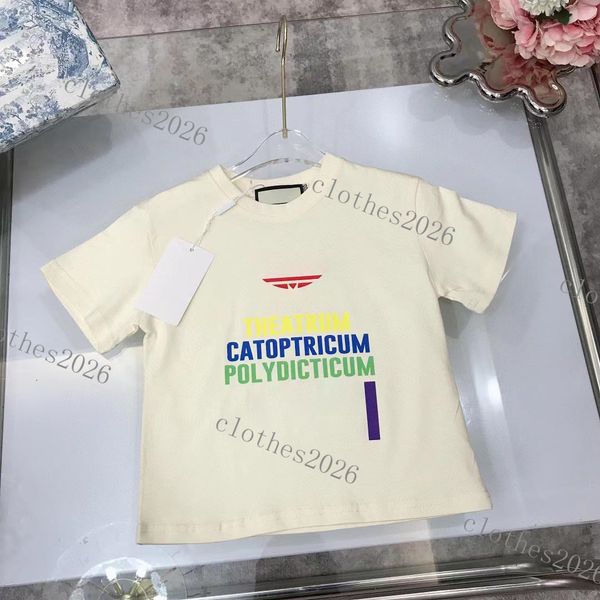 

kids designer cotton t-shirts childrens boy girls tshirt short sleeved crewneck loose letter printing hip hop tees pink 3 colour, Blue