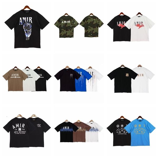 

mens tshirts harajuku tshirts for womens short sleeve male letters print tshirt graffiti couples cotton tees pullover 230303, White;black