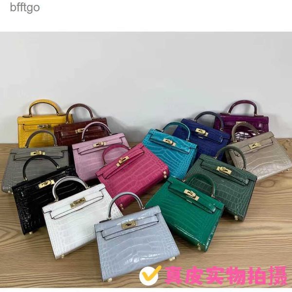 

herms designer kelys bags for women 2023 new high-grade alligator carrie bag second-generation mini hand anna