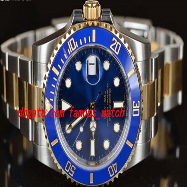 

luxury watches stainless steel bracelet 40mm 116613 blue ceramic gold steel unworn authentic stainless steel bracelet man watch wr2593, Slivery;brown