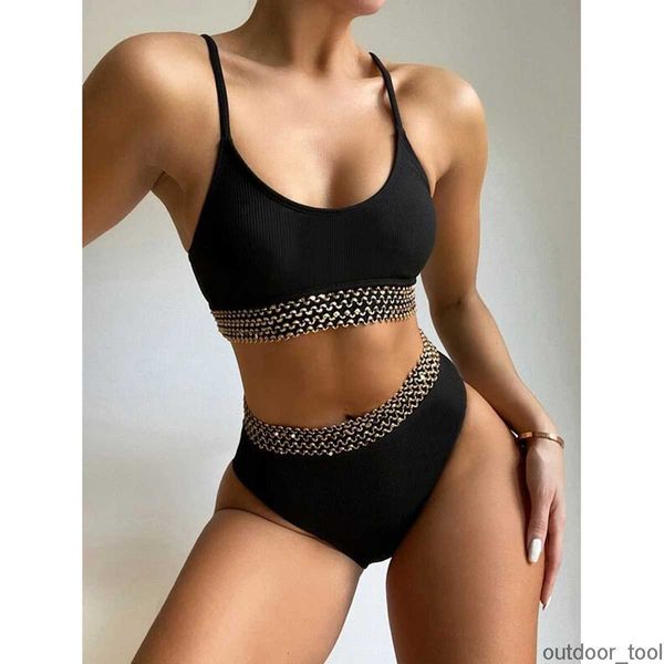 

bikini 2023 women swimsuit solid swimwear female patchwork brazilian thong bather bikini set bathing suit beach