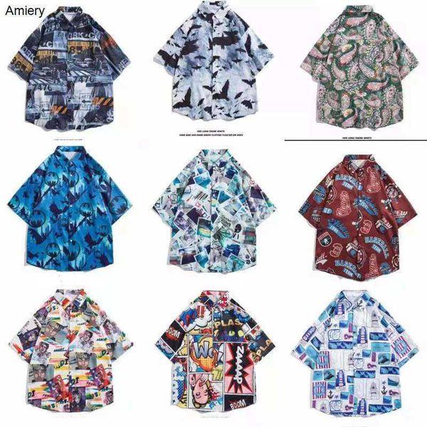 

mens trend t shirt summer designer shirts fashion vintage flower tshirt men port style leisure loose beach vacation couple man tee clothing, White;black