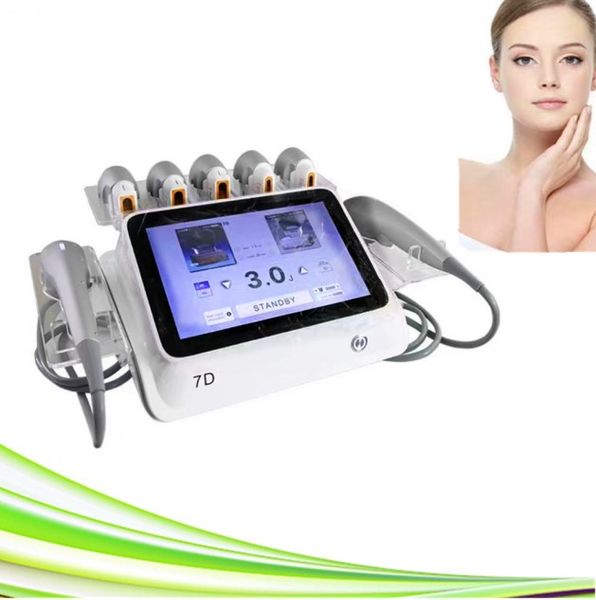 

smas lifting hifu machine skin tightening slimming anti-wrinkle portable spa salon white high intensity focused ultrasound face lift body 7d