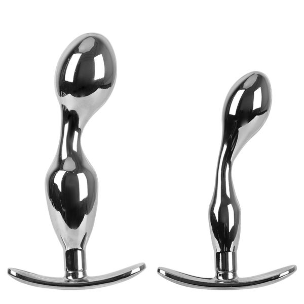 

briefs panties metal anal plugs erotic prostate massage products anus stimulator butt plug stainless steel toys for me, Black;white