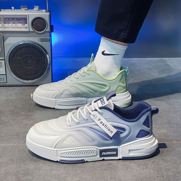 

2023 men women running shoes green purple blue increase comfortable mens trainers outdoor sneakers size 39-44 color47