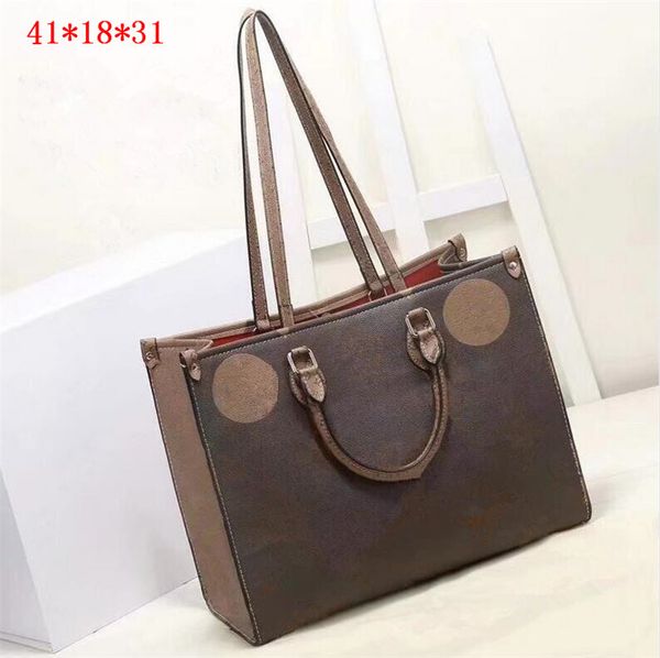 

2022 fashion classic bags all-match genuine leather letter medium tote vintage messenger women handbags embossing shoulder bag