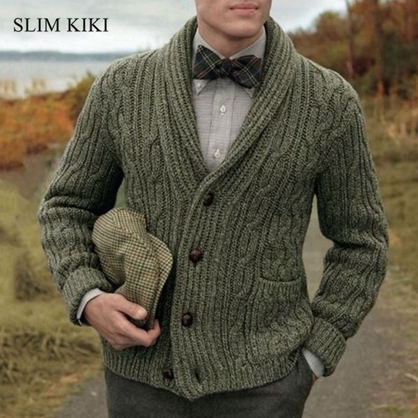 

men's sweaters mens cable knit cardigan sweater shawl collar loose fit long sleeve casual cardigans the original vintage gentleman&#039, White;black