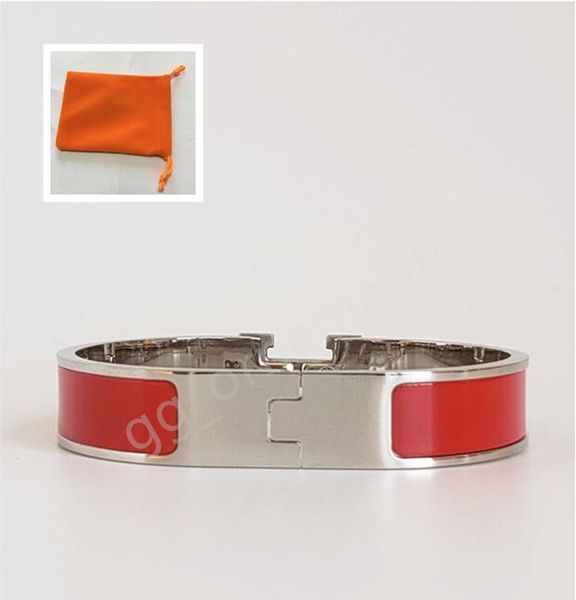 

bracelet men designer bangle stainless steel gold buckle bracelet fashion jewelry men and women bracelets fashion accessories with flannelet, Black