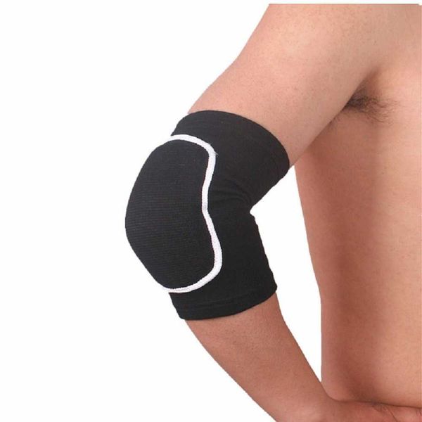 

elbow knee pads 2pc crossfit elbow pads protector arm brace support elbow and knee protectors volleyball basketball elastic sleeves protecti, Black;gray