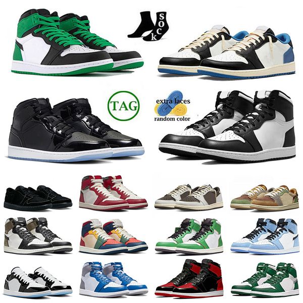 

jmpman 1 1s men women new sports sneakers basketball shoe space jam concord zion williamson voodoo multi color black phantom lucky green out