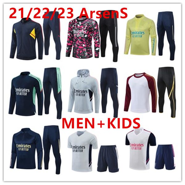 

2022 2023 new tracksuits man utd kid long sleeve training suit 22/23 men kids training kit jogging sets, Gray