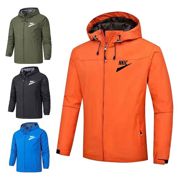 

fashion outdoor mountaineering jacket men's stormsuit zipper hooded jacket printed rainproof sports brand jacke plus size s-5xl, Black;brown
