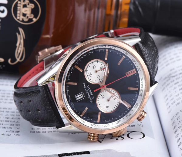 

watches wristwatches abb_watches mechanical automatic modern business wristwatch round folding buckle sapphire stainless steel dress 41mm, Silver