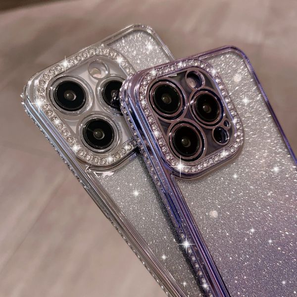 

cell phone cases is applicable to 14promax 13 all-inclusive protective case the new diamond inlaid electroplated glitter diamond