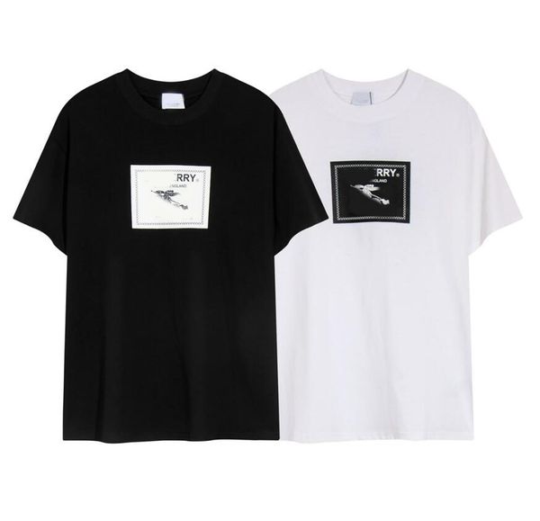 

men's plus tees & polos round t-shirt plus size neck embroidered and printed polar style summer wear with street pure cottone europe an, White;black