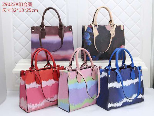 

designer handbags new female rainbow gradient bag fashion classic all-match tote bag large-capacity hand-held one-shoulder diagonal