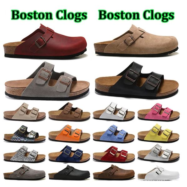 

casual shoes slippers 2023 slippers boston clogs sandal designer sneakers clog sandals arizona men women slides pink black white suede snake