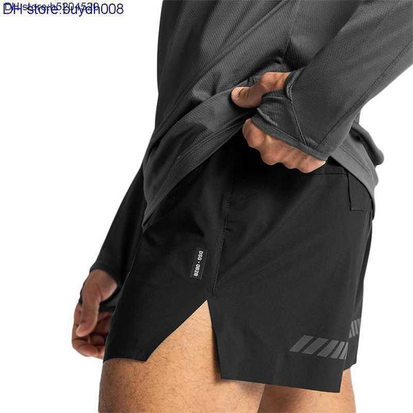 

j3uv 2023 fashion sports fitness brand asr' v summer men's shorts multifunctional outdoor reflective quick drying mesh knitted pan, White;black