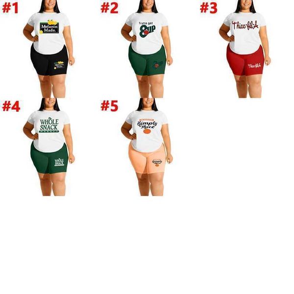 

plus size 3xl 4xl 5xl 6xl casual designer women clothing classic tracksuits two piece sets leisure solid color printed sleeveless shorts mul, Black