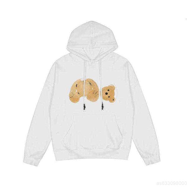 

spring desgienr men hoodie long sleeve palm hoodies broken bears hoody mens pullover sweatshirt loose teddy plams q6{category}, Black