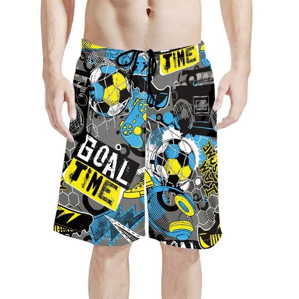 

men's shorts football soccer pattern leisure vacation summer swimwear men swimsuit swimming trunks boxer short beach 230303, White;black