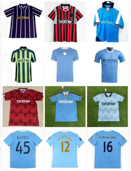 

1989 1998 1999 2000 2011 2012 retro gallagher haaland soccer jerseys home blue man 11 12 classic dzeko kun aguero balotelli city nasri silva, Black;yellow