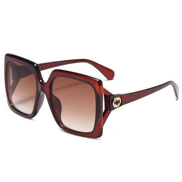 

2023 new g family large frame hollow-out fashionable women's sunglasses, White;black