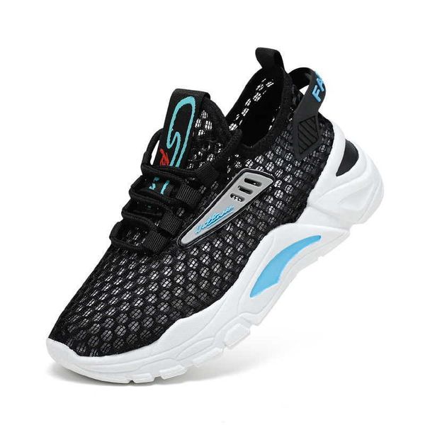 

athletic outdoor children's sneakers breathable kids running shoes lightweight summer school sports shoes casual running trainers boy s, Black