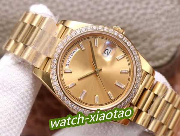 

men's automatic watch 36/41mm 904l all stainless steel designer diamond bezel dial mechanical wristwatch super mens waterproof sapphire, Slivery;brown