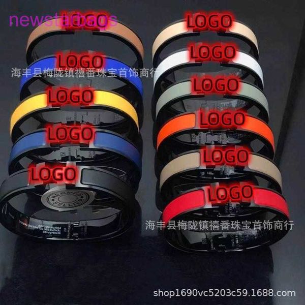 

designer herms bracelet for sale high sentiment version aizhujia mashi h bracelet enamel 620 langben color couples nose black warrior does n, Golden;silver