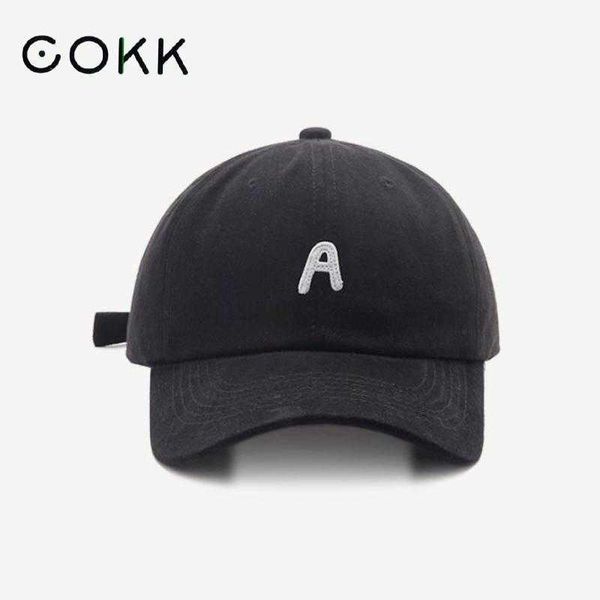 

ball caps cokk baseball cap women men solid color soft casual caps dad hat with letter snapback casquette cotton simple sunhat r230220, Blue;gray